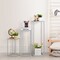 3pcs s + m + l Wedding Centerpieces for Tables with Mesh Plates for Party, Weddings